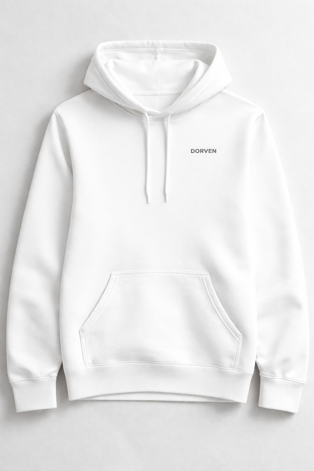 DORVEN Signature Hoodie Weiß – Vorderansicht
