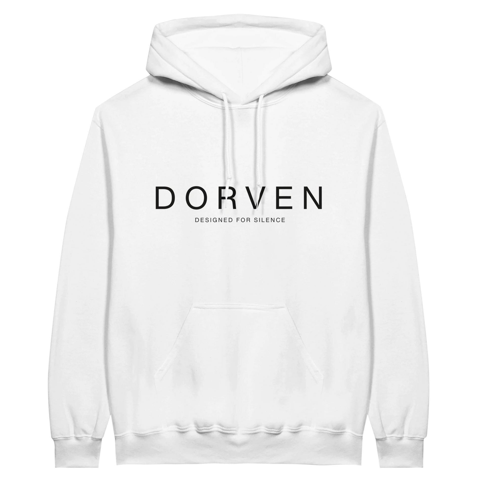 DORVEN Signature Hoodie Weiß – Vorderansicht