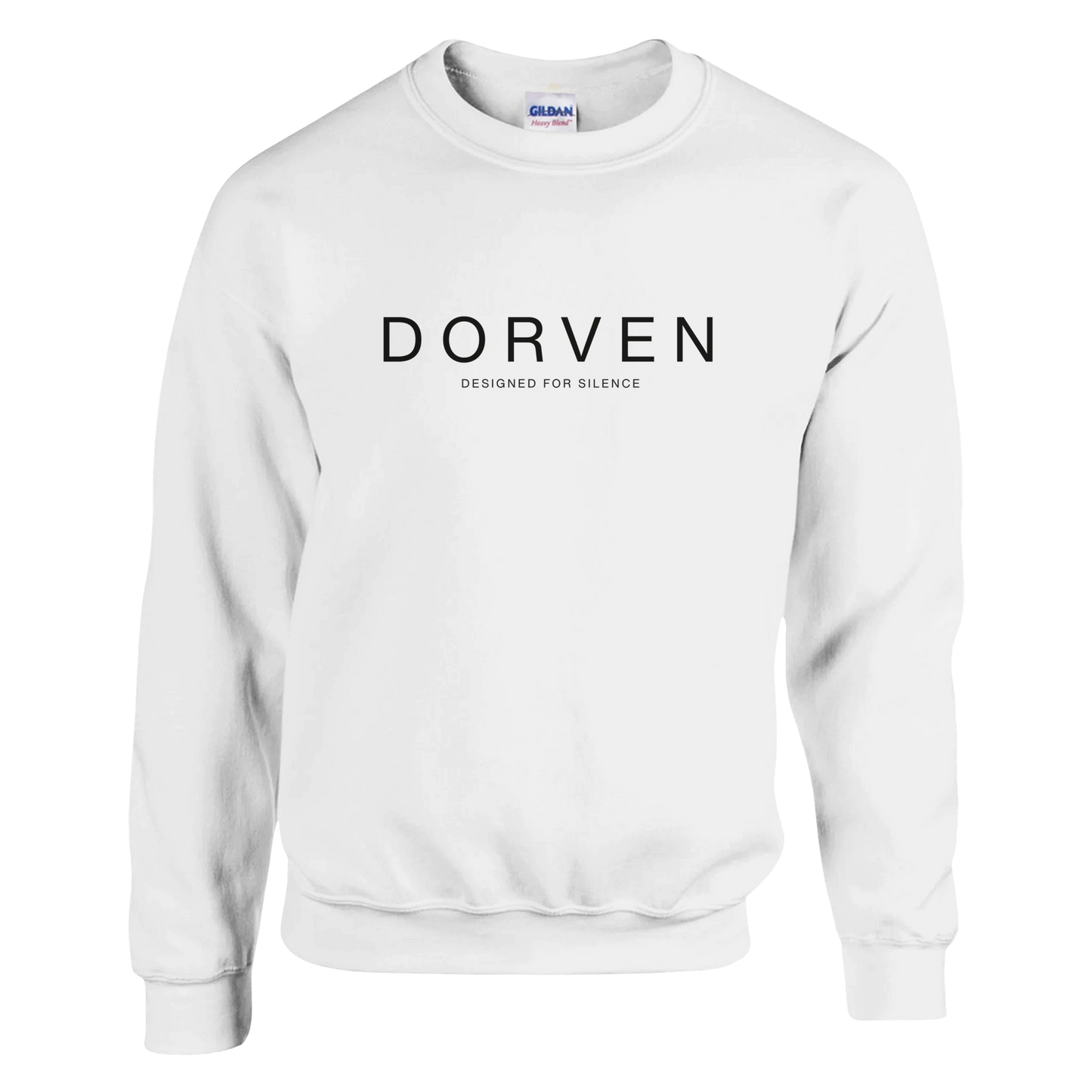 DORVEN Essential Crewneck Weiß – Vorderansicht