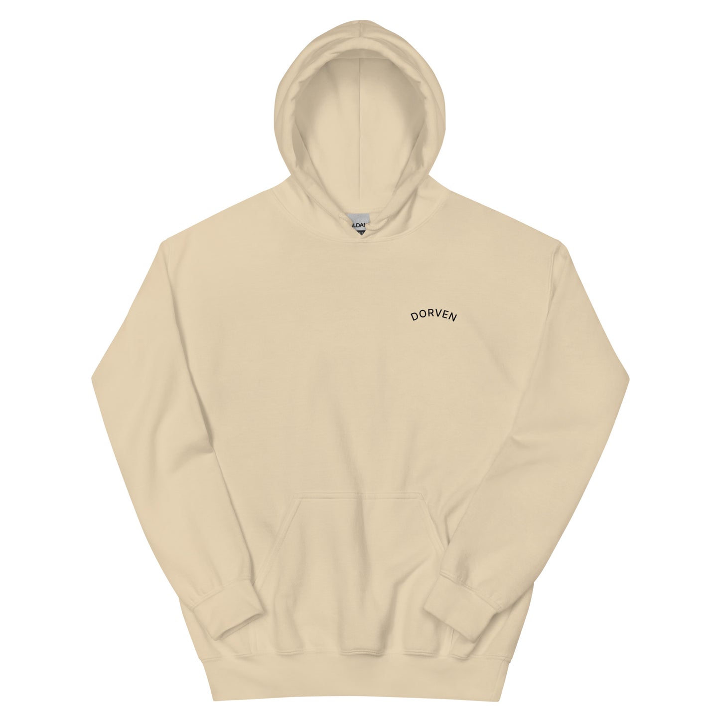 DORVEN Arc Hoodie Sand – Vorderansicht