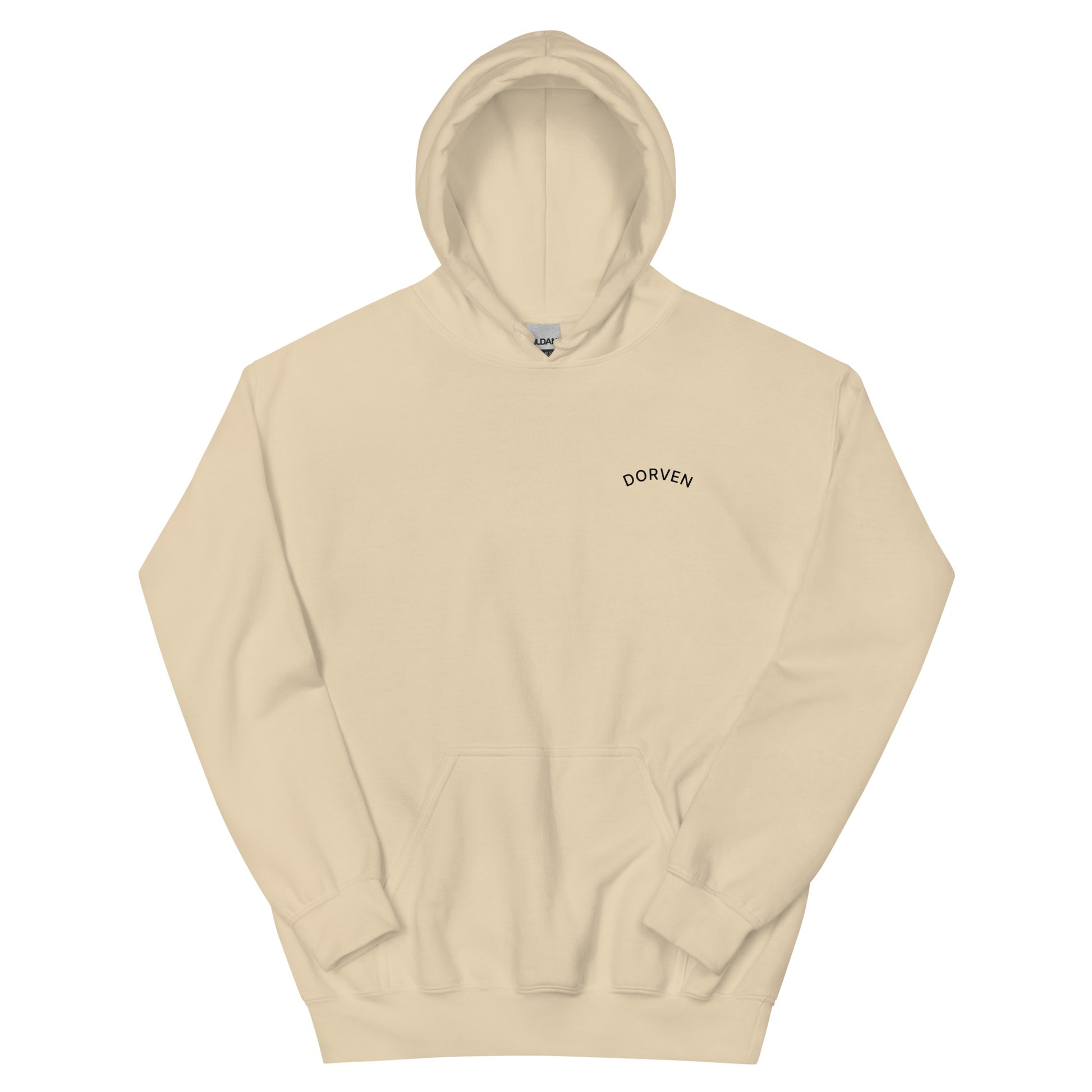 DORVEN Arc Hoodie Sand – Vorderansicht